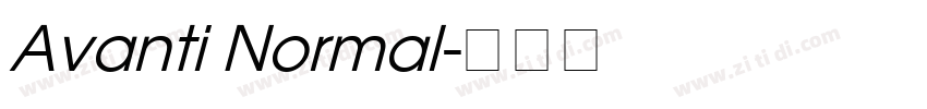 Avanti Normal字体转换